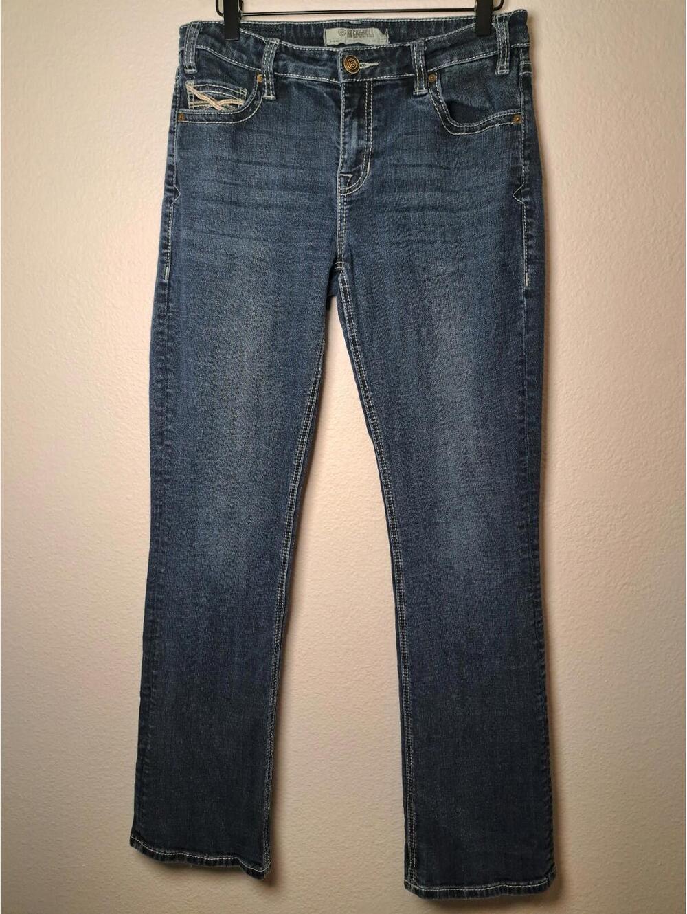 Rock & Roll Denim Womens Jeans 28 X 34 Medium Rise Boots Cut Stretch J76